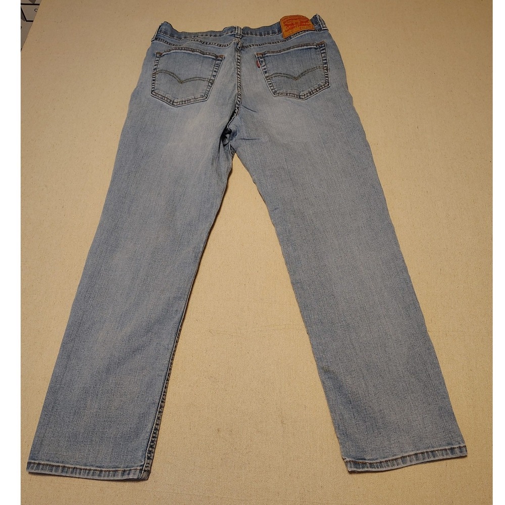 Levis 514‎ Straight Fit Mens Jeans Light Wash Denim W34 L30 Blue 00514-0986 S - Picture 6 of 8